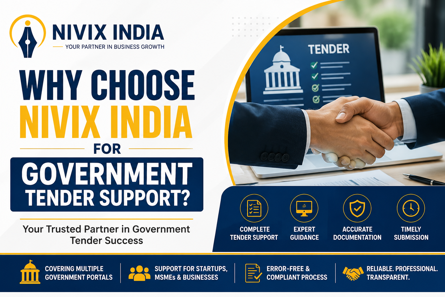Why Choose Nivix India for Government Tender Support. - Nivix India