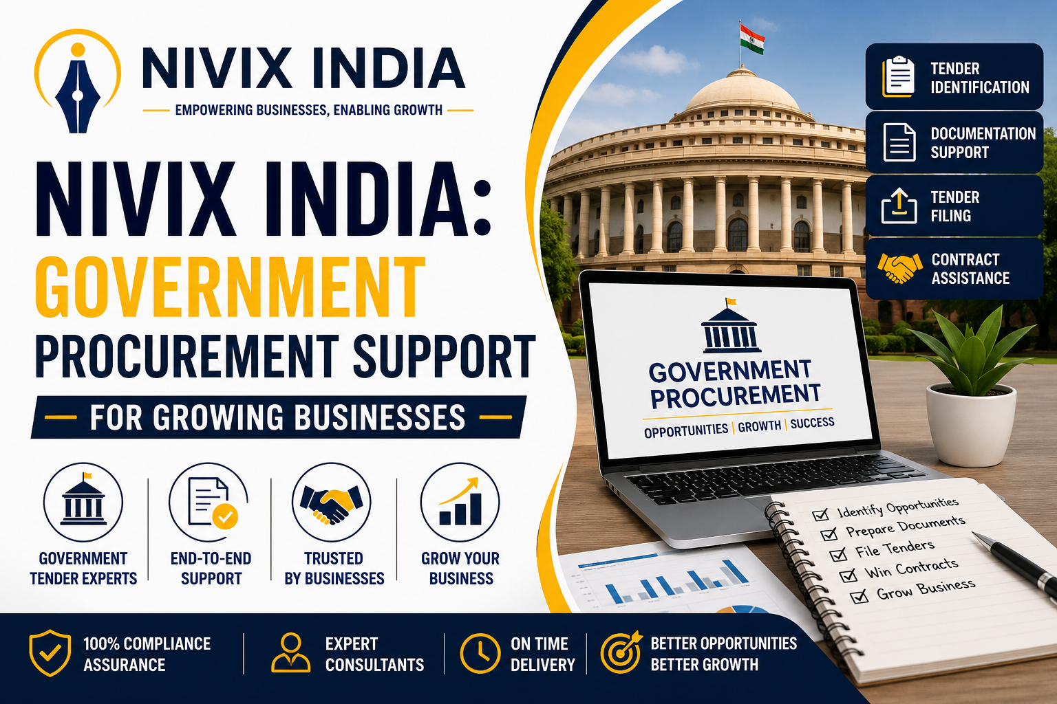 Nivix India: Government Procurement Support  for Growing Businesses - Nivix India
