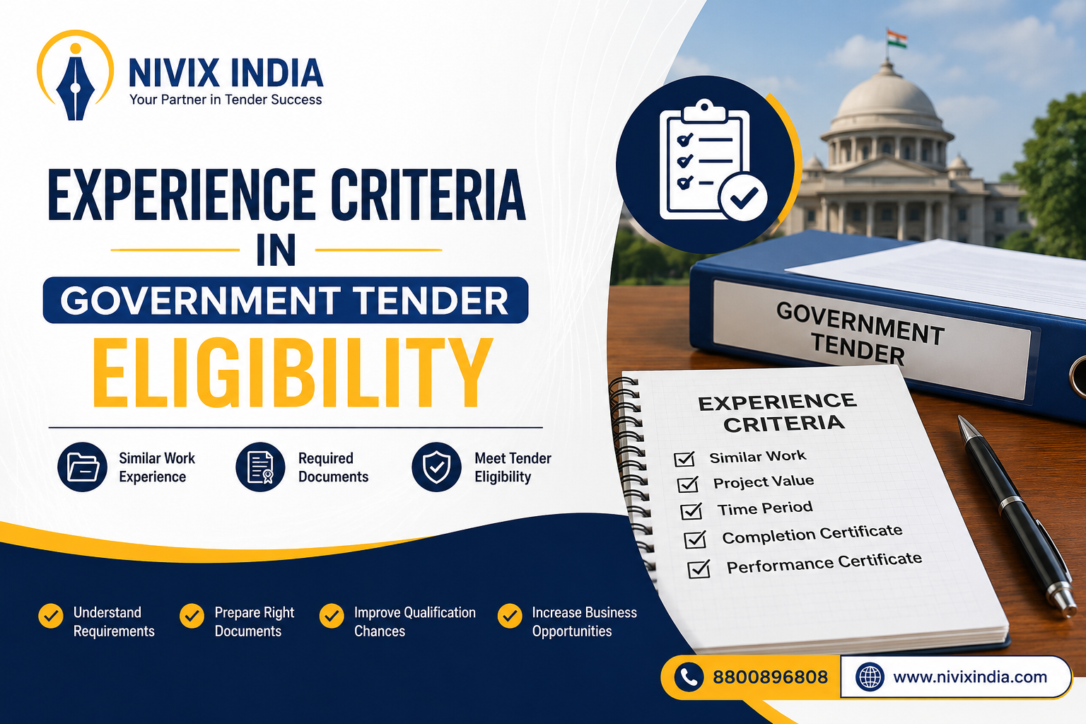 Experience Criteria in Government Tender Eligibility - Nivix India