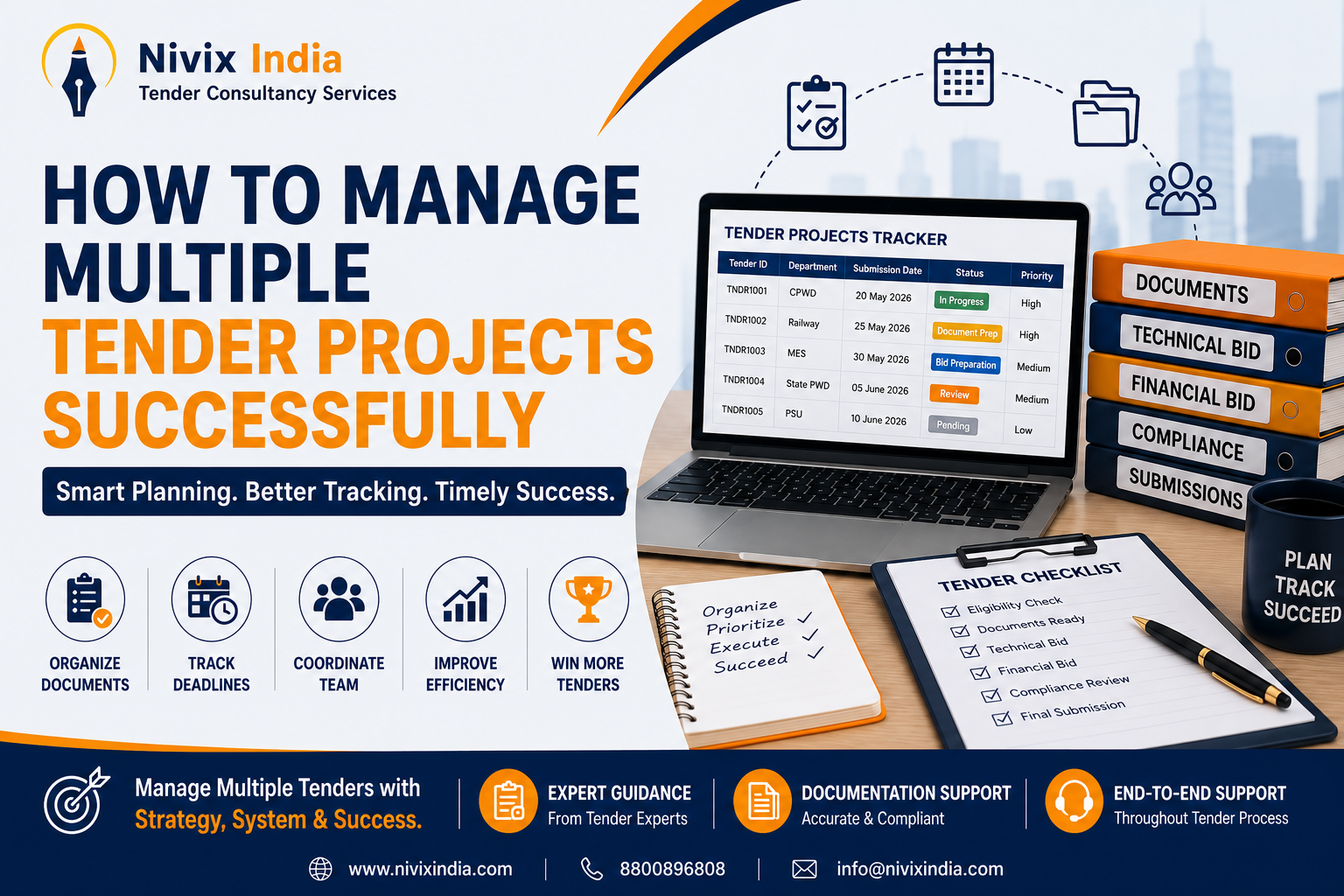 How to Manage Multiple Tender Projects Successfully: - Nivix India