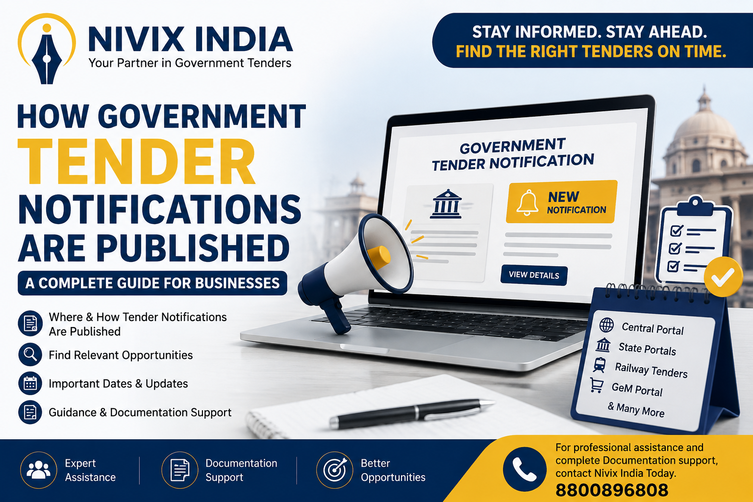 How Government Tender Notifications Are  Published in India - Nivix India