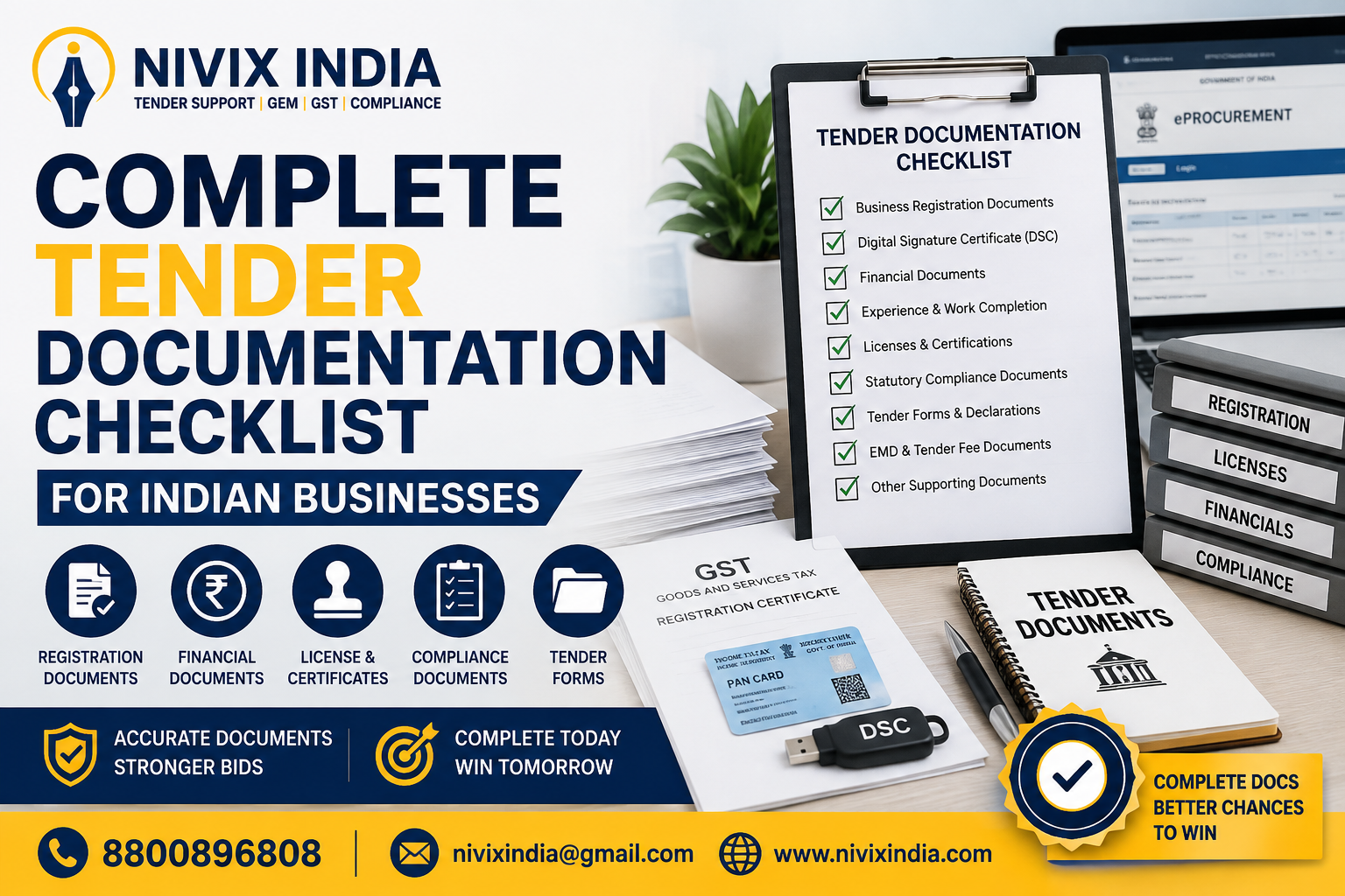 Complete Tender Documentation Checklist for Indian Businesses - Nivix India