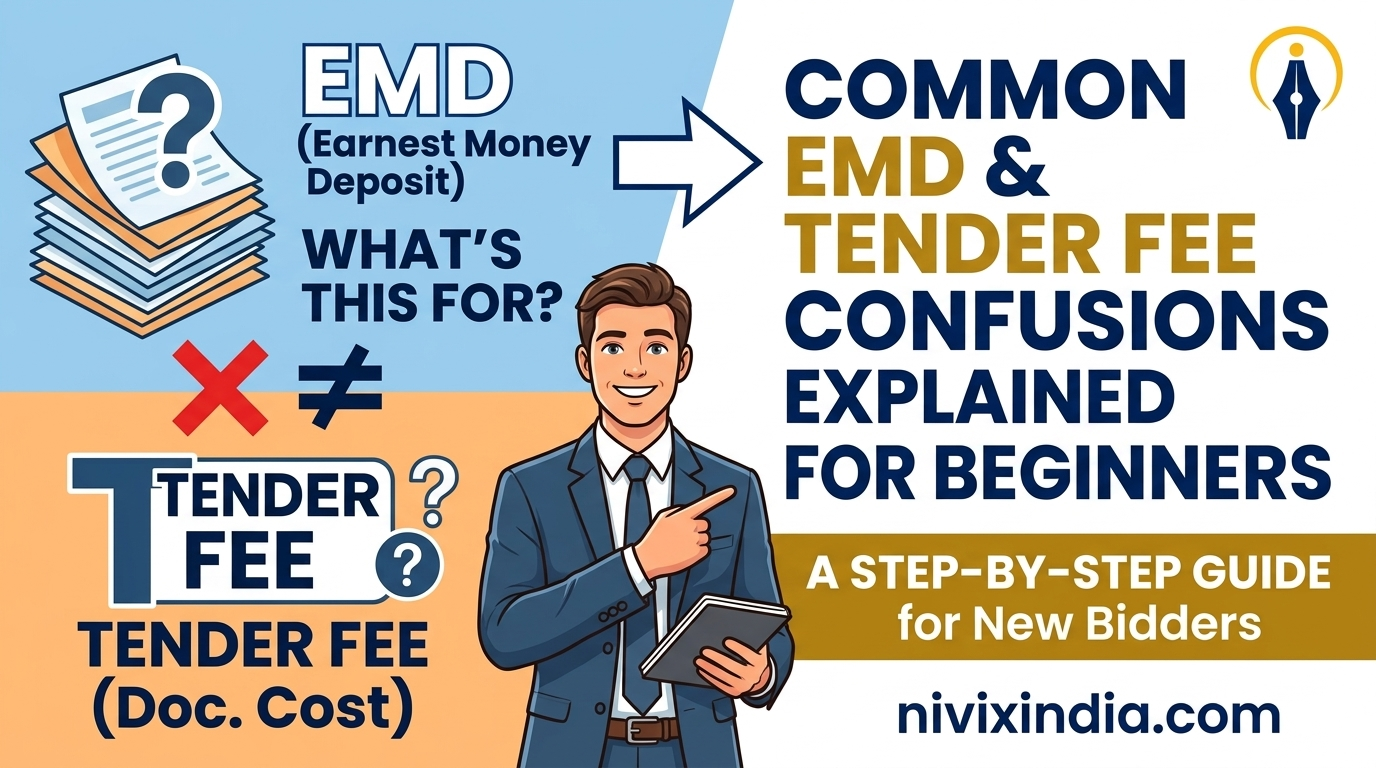 Common EMD and Tender Fee Confusions Explained for Beginners - Nivix India