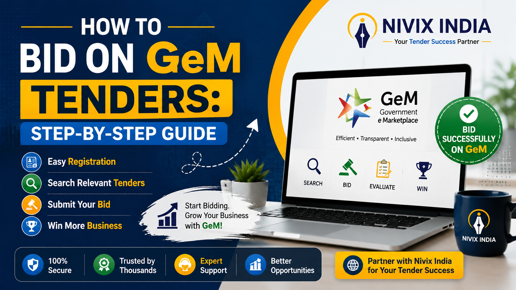 How to Bid on GeM Tenders: Step-by-Step Guide - Nivix India