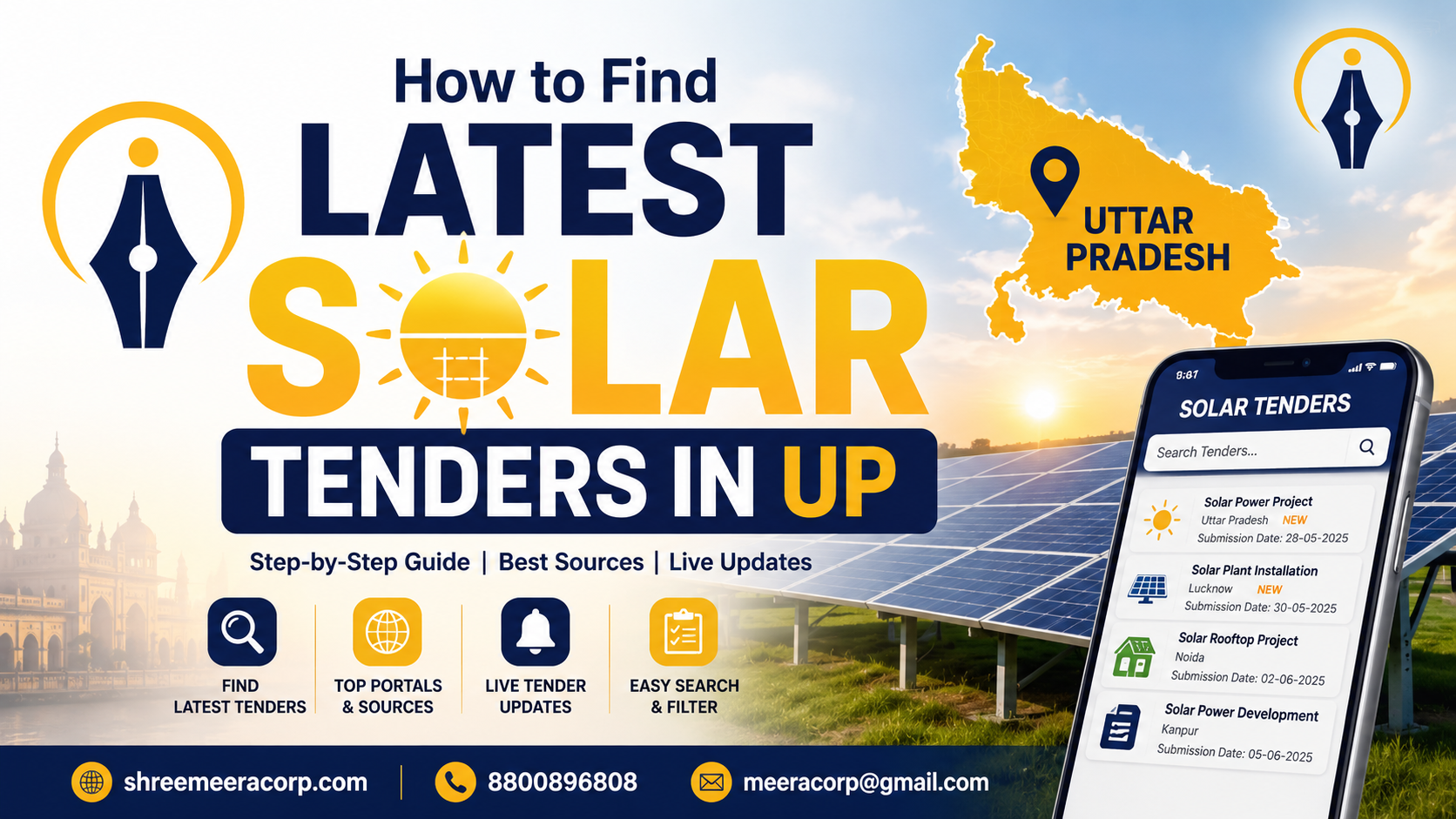 How to Find Latest Solar Tenders in UP - Nivix India