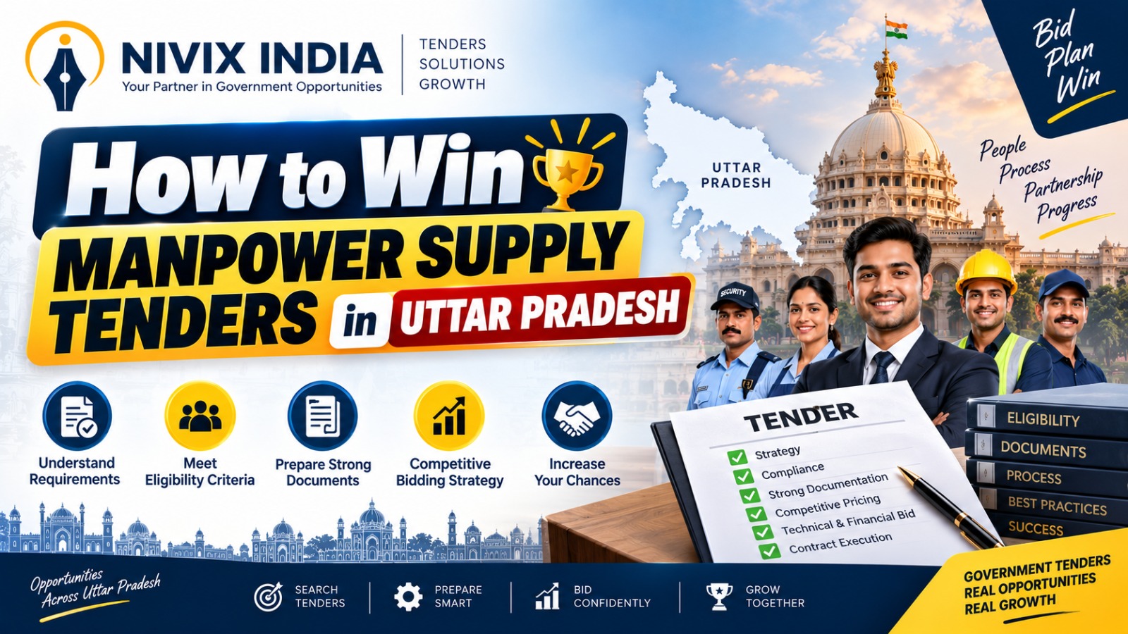 How to Win Manpower Supply Tenders in UP - Nivix India