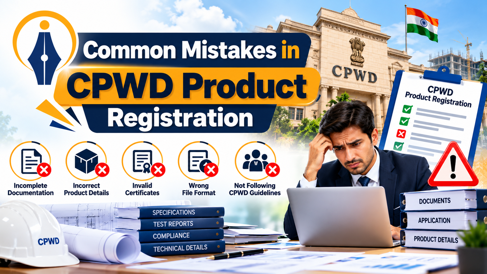 Common Mistakes in CPWD Product  Registration