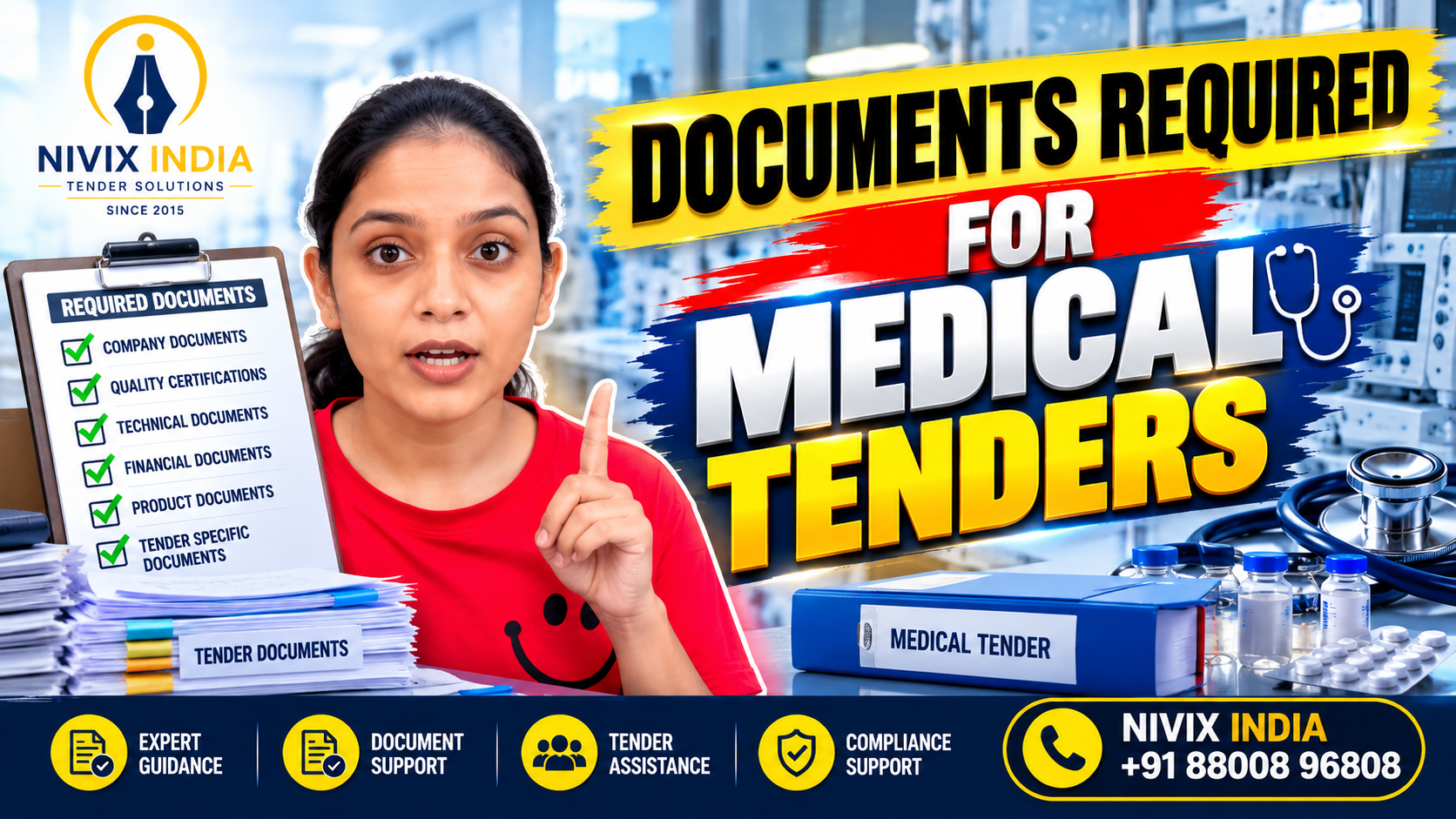Documents Required for Medical Tenders