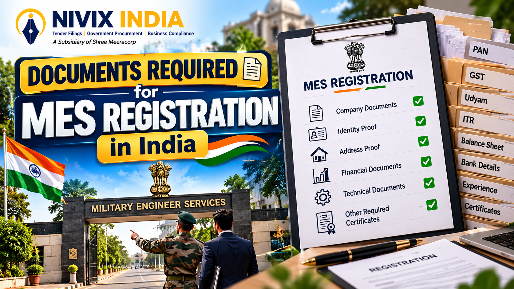 Documents Required for MES Registration in India